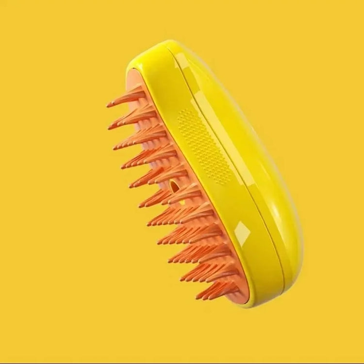 SOLVESSI 3-in-1 Steam Cat Brush – Self-Cleaning Grooming Brush for Cats & Dogs