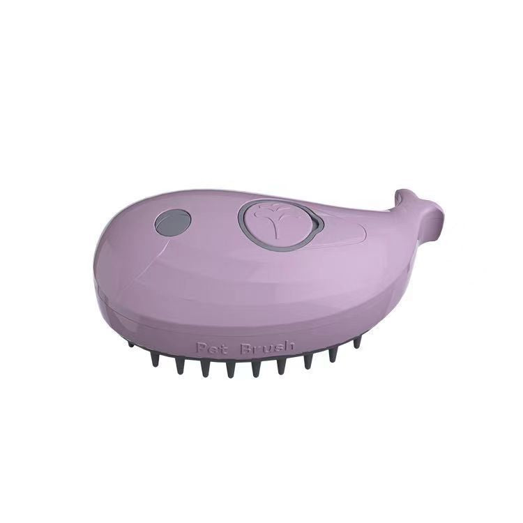 SOLVESSI 3-in-1 Steam Cat Brush – Self-Cleaning Grooming Brush for Cats & Dogs