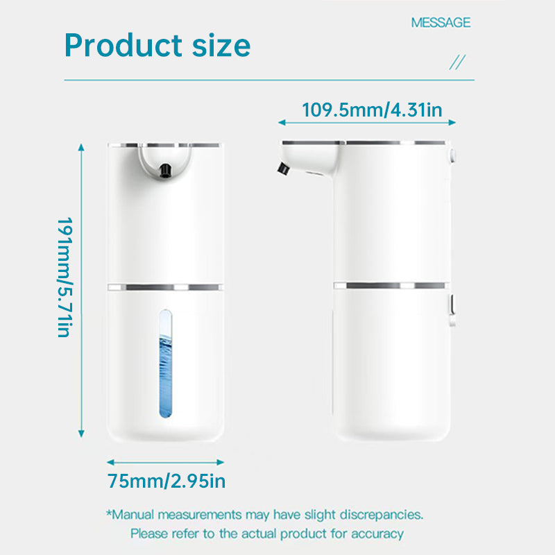 SOLVESSI Touchless Liquid Soap Dispenser – 350 mL
