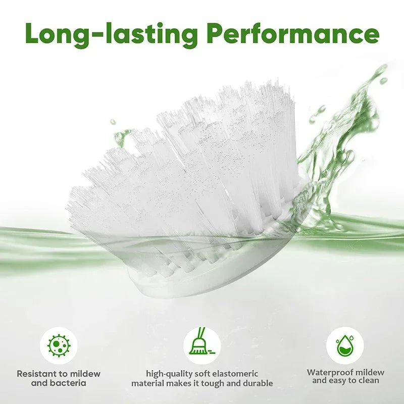 SOLVESSI Electric Spin Scrubber – Cordless Cleaning Brush with Replaceable Heads