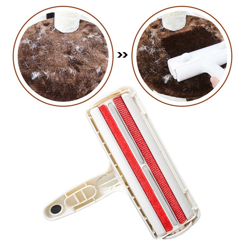 SOLVESSI Reusable Pet Hair Remover Roller – Lint Roller for Couch, Bed & Clothes