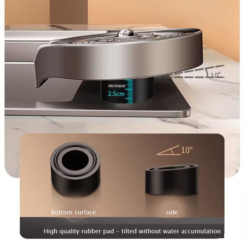 SOLVESSI Faucet Glass Rinser – Stainless Steel Cup Washer for Kitchen Sink