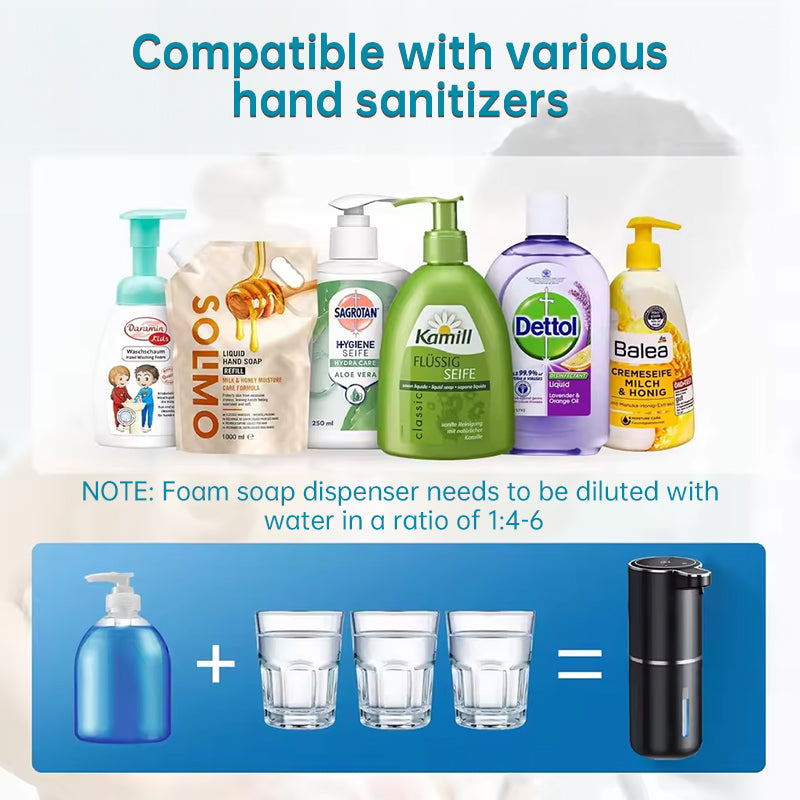 SOLVESSI Touchless Liquid Soap Dispenser – 350 mL