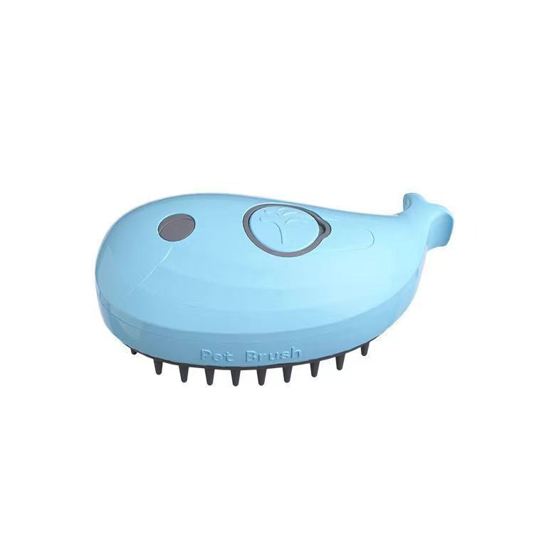 SOLVESSI 3-in-1 Steam Cat Brush – Self-Cleaning Grooming Brush for Cats & Dogs